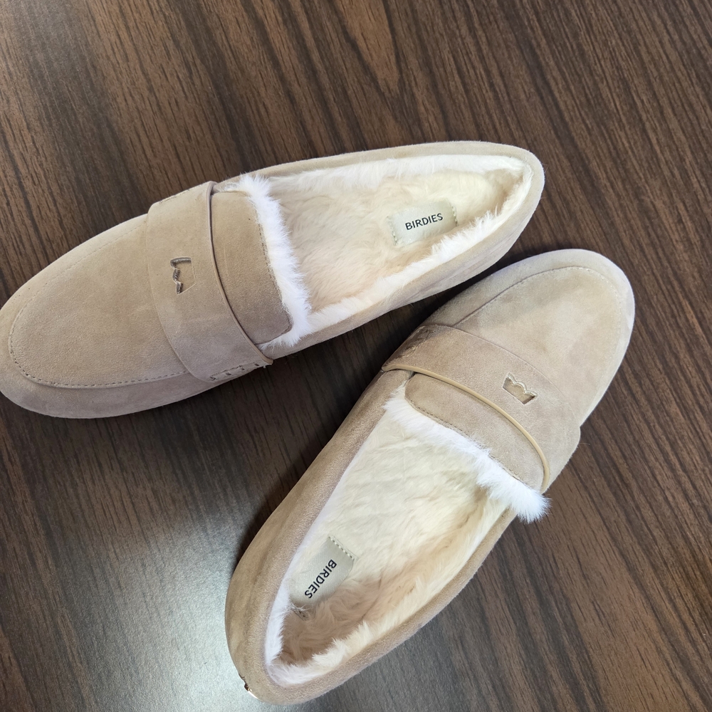 Birdies Cream Womens Slip-On Loafers